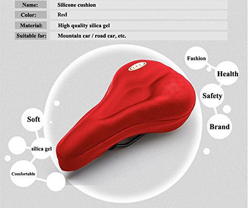 image for Jankia Exercise Gel Bike Seat Cover Bicycle Saddle Cushion Moutain Bik