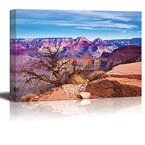 Canvas Prints Wall Art - The World Famous Grand Canyon National Park,Arizona,USA | Modern Home Deoration/Wall Art Giclee Printing Wrapped Canvas Art Ready to Hang - 12" x 18"