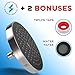 SparkPod Shower Head - High Pressure Rain - Luxury Modern Look - Easy Tool Free Installation - The Perfect Adjustable & Heavy Duty Universal Replacement For Your Bathroom Shower Heads