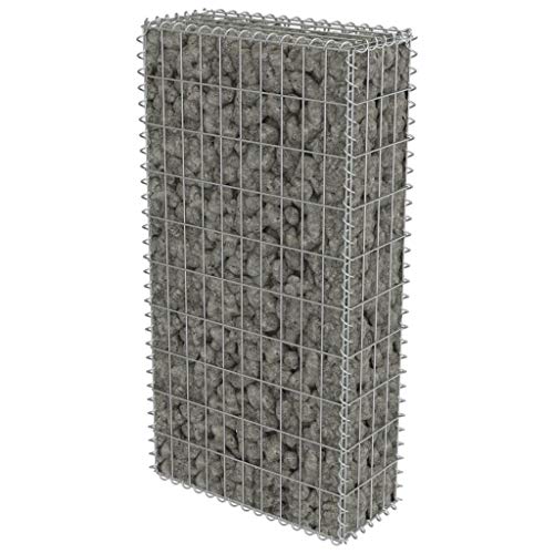 vidaXL Gabionenwand Verzinkter Stahl 50x20x100 cm Gabione Steinkorb Drahtkorb – Bild 3