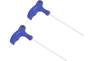 uxcell 1.5mm Hex Key T-Handle Dual End Wrench Spanner, Metric CR-V Steel 2 Pcs