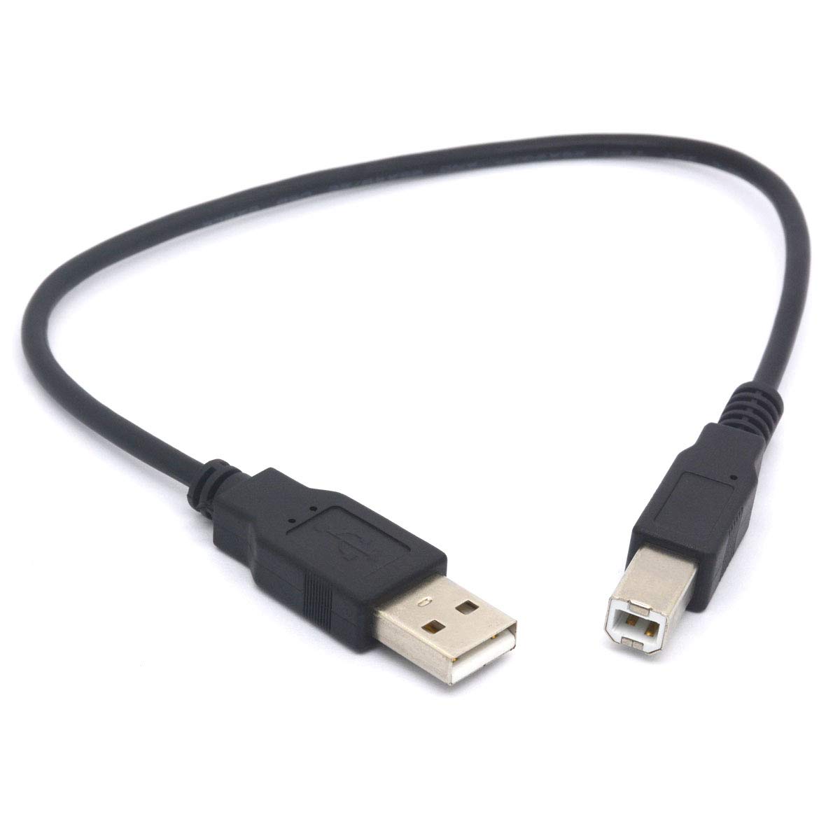 OpenII Short USB Printer Cable, USB 2.0 A Male to B Male Scanner Cord for HP, Cannon, Brother, Dell, Xerox, Samsung, Dell and more (20cm)