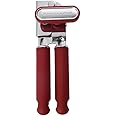 KitchenAid Classic Multifunction Can Opener and Bottle Opener Easy to Use, Razor Sharp Stainless Steel Cutting Wheel, Soft Ergonomic Handles, Soft Red