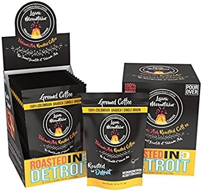 Lava Mountain Single Origin Colombia Single Serve Pour Over Drip Bags, Medium Roast (10pk)