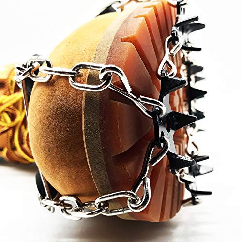 MOTYYA Traction Cleats Ice Snow Grips Anti-Slip Stainless Steel 18 Spikes Crampons Non-Slip ice Climbing Shoes Cover for Walking, Hiking, Jogging with Portable Bag （General Model） - Thumbnail 2