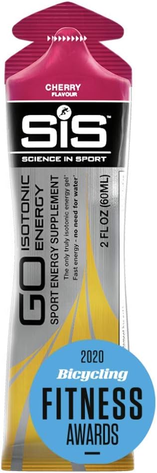 Science in Sport Energy Gel Pack, Cherry Flavor Sports Performance & Endurance Gels - 2 Oz - 30 Pack: Health & Personal Care