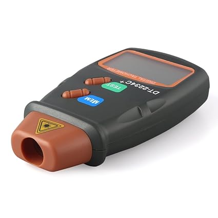 TONVER Digitaler Tachometer, berührungslos, digitales Laser-Foto-Tachometer Drehzahlmesser, Drehzahlmesser, Motor für Auto