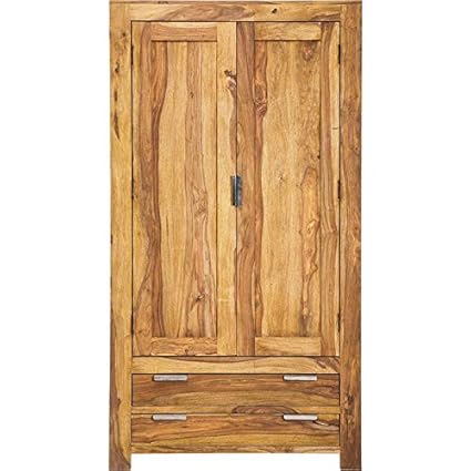 Aprodz Sheesham Wood Multipurpose Storage 2 Door Wardrobe Almirah