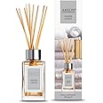 Areon Home Luxury Perfume Reed Diffuser + 10 Rattan Reeds, Silver Linen 85 ml