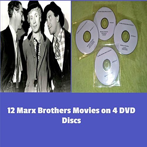 The Marx Brothers Movie Collection 12 Movies on 4 Quality DVD Discs. (NB: These Titles Are Not Factory Produced and Come with Paper Labels). Hours of Fun and High Jinks From These Kings Of American Comedy. [DVD] …