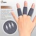 JBM Finger Sleeves 5Pack Sport Finger Brace Protector Compression Sleeve for Arthritis