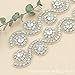 Crystal Rhinestone Applique Wedding Beaded Applique 1 Yard DIY Bridal Applqiues for Wedding Dress Embellishment Decoration