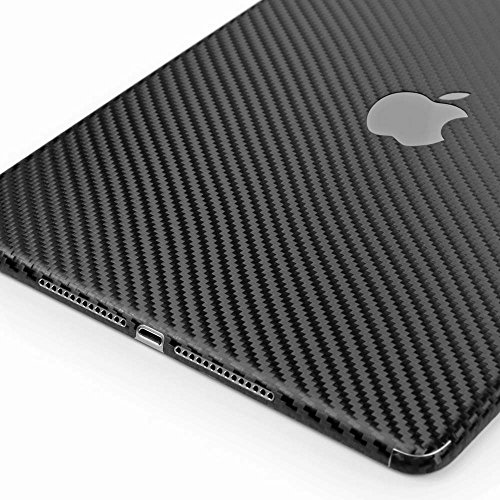 ArmorSuit - iPad 2017 LTE 4G Screen Protector + Black Carbon Fiber Skin Back Protector MilitaryShield w/ Lifetime Replacements - Front Anti-Bubble Ultra HD Shield
