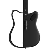 LAVA GENIE Stringless Smart Guitar, No Strings Attached, Hundreds of Instrument Presets, Onboard Speaker, Foldable, Detachable, Black, 30.5 inch.