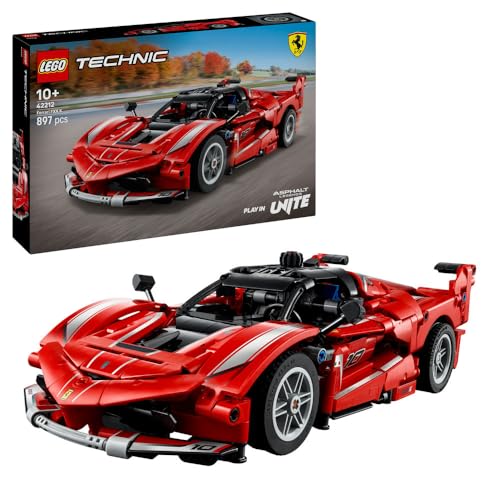 LEGO Technic Ferrari FXX K Rennwagen Spielzeug – Automodell zum Bauen und Ausstellen mit V12-Motor und beweglichen Kolben – Motorsport Geschenk fuer Jungen ab 10 Jahren – 42212