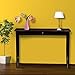 Yaheetech Wood Console Table for Entryway/Hallway, Sofa Table with Drawer and Storage Shelf, Black