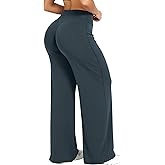 RICH BRIA Straight Leg Leggings for Women Wide Leg Yoga Pants High Waist Stretch Casual Bottoms Buttery Soft Leggings