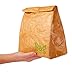 Reusable Lunch Bag Brown Paper Lunch Bag Box Sack Insulated – Retro Paper Bag Durable Thermal Bento Cooler Leak Prompting Picnic Container with Magnetic Closure Kids Adults