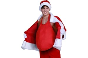ReneeCho Men Santa Fat Belly Padding Accessory Christmas Fat Suit Costume