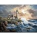 5D DIY Diamond Painting Full Drill Paint by Number Kits Diamond Art Kit for Home Wall Decor (Tower)