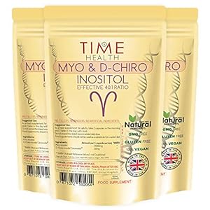 Myo & D Chiro Inositol (3 Pack) – Effective 40:1 Ratio – Supports Women with PCOS – Promotes Hormonal Balance & Normal Ovarian Function – 3 x 120 Capsules – Vegan – No Additives – Pullulan
