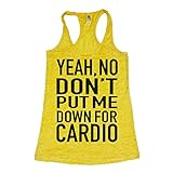 She Squats Clothing Put Me Down For Cardio Burnout Gym Tank Top