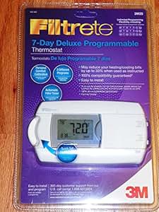 Filtrete 7 Day Deluxe Programmable Thermostat 3M25 - Programmable
