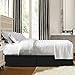 Nestl Black Full Bed Skirt - Full Size Bed Skirt 14 Inch Drop - Brushed Microfiber Bed Skirts - Hotel Quality Pleated Bed Skirt - Shrinkage & Fade Resistant
