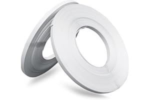 Konnfeir Polyester PET Strapping Coil 5/8" x 0.031" 1000lbs Break Strength White Affordable Poly Strap for Heavy Duty Packaging Strapping (Length190' x 2 Rolls)