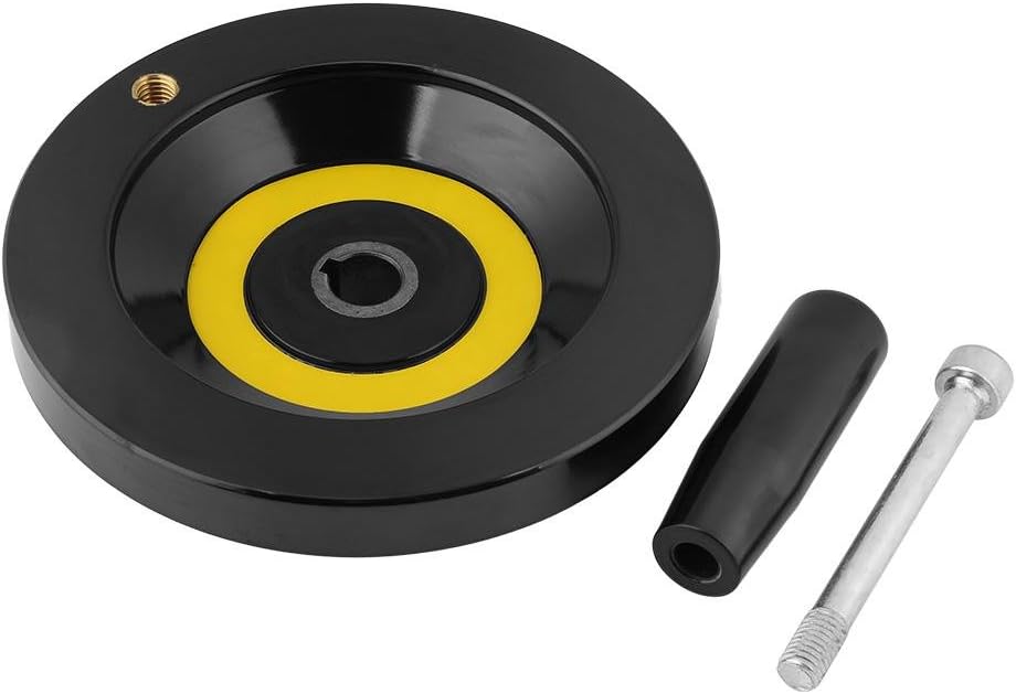 Black Round Bakelite Hand Wheel, Revolving Handle Hand Wheel, Lathe