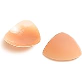 LELUSKIN Triangular Ultra-Thin, Reusable, Adhesive, and Hypoallergenic Nipple Covers with Travel Case Included - For Cup B-D+