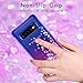 GPNP Case for Samsung Galaxy S10 Plus,Galaxy S10+ Case,Gradient Quicksand Floating Four Reinforced Corners TPU Bumper Cushion Protective Shockproof Phone Cover for Girls Women 6.4 Inch,Blue/Purple