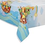 Noah's Ark Baby Shower Plastic Tablecloth, 84" x 54"