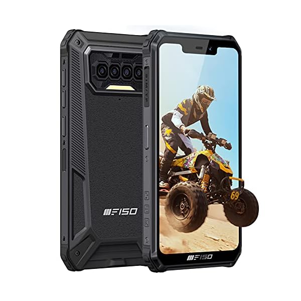 Rugged-Smartphone-IIIF150-Unlocked-Mobile-Phones-8000mAh-Battery-Android-10-4G-Global-Dual-SIM-IP6869K-Waterproof-Rugged-phone-586-6GB-64GB-Quad-Camera-FaceFingerprint-ID-NFC-GPSBlack IIIF150 Rugged Smartphone, Sim Free Mobile Phone, 5.86" Rugged Phone, 8000mAh Battery, 6GB 64GB Smartphones, 13MP Quad Camera, 4G Dual Sim IP68 Waterproof Phone Android 10, Face ID/Fingerprint, NFC