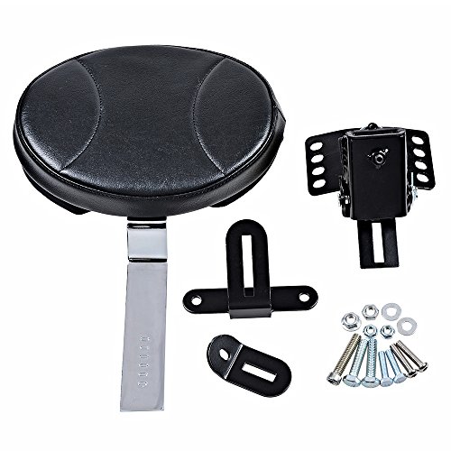 Adjustable Plug-In Driver Rider Backrest for 1997-2017 Harley Electra Road Road King Street Glide