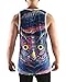 INTO THE AM Hoot Men's Sleeveless Tank Top Shirt (Large)