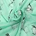 Binmer(TM)Women Lady Scarf Shawl Penguin Print Voile Scarves Girls Gift (green)