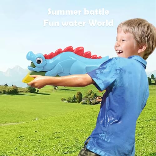 Storio Cute Crocodile Holi Pichkari Water Gun Toy for Kids with Upto 26Ft Range |High Pressure Mechanism Ideal Outdoor Toy for Pool & Beach Fun 2