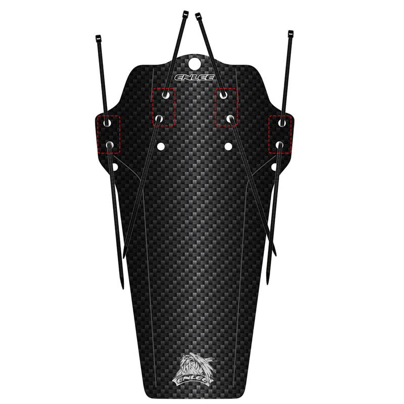 MAGIX-JUICE - Black mudguard including cable ties for the MTB mudguard/stylish bicycle mudguard & modern mountain bike mudguard for any bike size