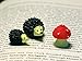 Ginsco Miniature Ornament Hedgehog & Mushroom Set for Dollhouse Decor Fairy Garden