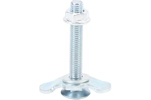 AKLOSIPY 10pcs L Track Double Lug Threaded Stud Nut Fitting, Heavy Duty Fixing Points, Carbon Steel Galvanized, 2200lbs Worki