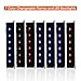 Finether 1500W Adjustable Wall Mounted Electric Fireplace Heater with 3D Patented Flame, 7 Color Changeable LED Backlight and Remote Control