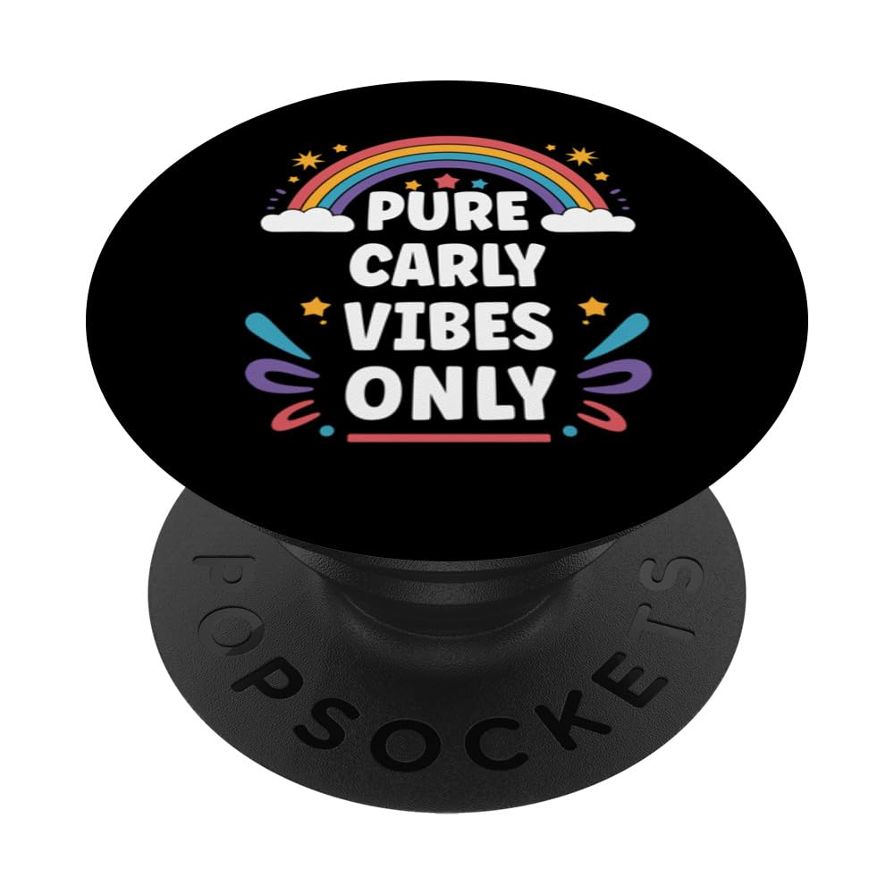 CARLY Vibes Only Cute Retro Girls CARLY Name PopSockets Swappable PopGrip