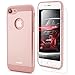 iPhone 7 Case,Veatool [Metal Series] One-piece Matte Back and TPU Bumper Cushion Cover for iPhone 7(2016)(Rose Gold)