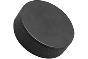 Luxshiny Black Foam Hockey Puck for Ice and Roller Hockey Training, High Wear-Resistant Solid Sports Puck,