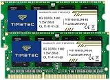 Timetec 16GB (2x8GB) DDR3L/DDR3 1600MHz SODIMM 1.35V CL11 2Rx8