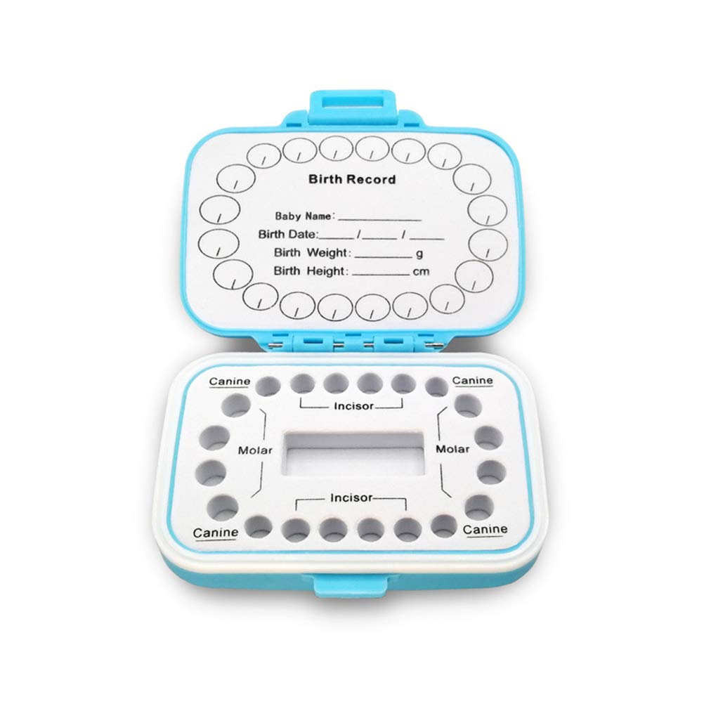 Baby Teeth Keepsake Box Kids Tooth Container Storage Holder Organizer Cute Children Tooth Fetal Container for Lost Teeth, Tooth Fairy (Purple)