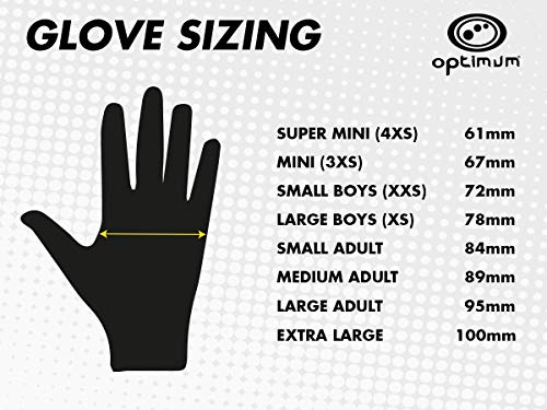 Optimum Unisex Junior Original Skit Mits Rugby Gloves, Black/Green, Small - Thumbnail 7