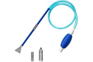 GIPOBUY Hot Tub Vacuum Spa Vac, Manual Cordless Spa Vacuum Cleaner Inflatable Hot Tub with Constant Suction, Spa Wand Pool Vacuum, 10FT Handheld Flexible Hose with 3 Heads for Dirt, Grass, Debris (Blue)