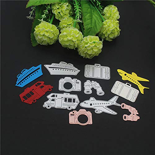 Ship Plane Metal Cutting Dies DIY Scrapbook Embossing Paper Cards Album Art Stencil